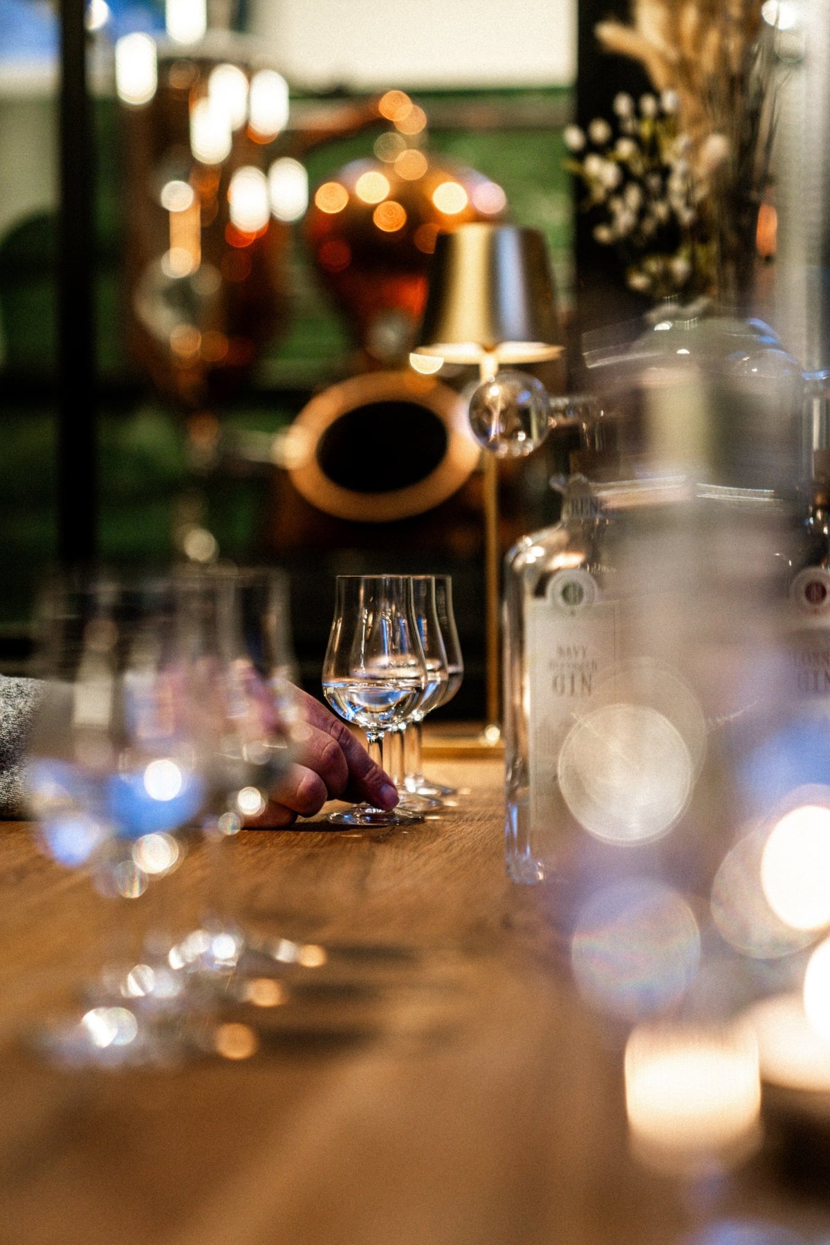 Gin-Tasting in der Brennerei